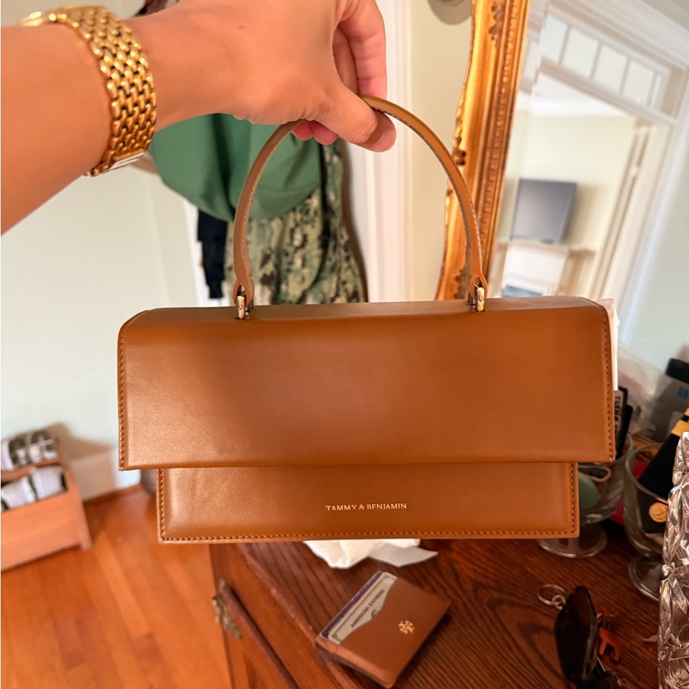 Tammy & Benjamin Brown Leather Satchel - Picture 6 of 6